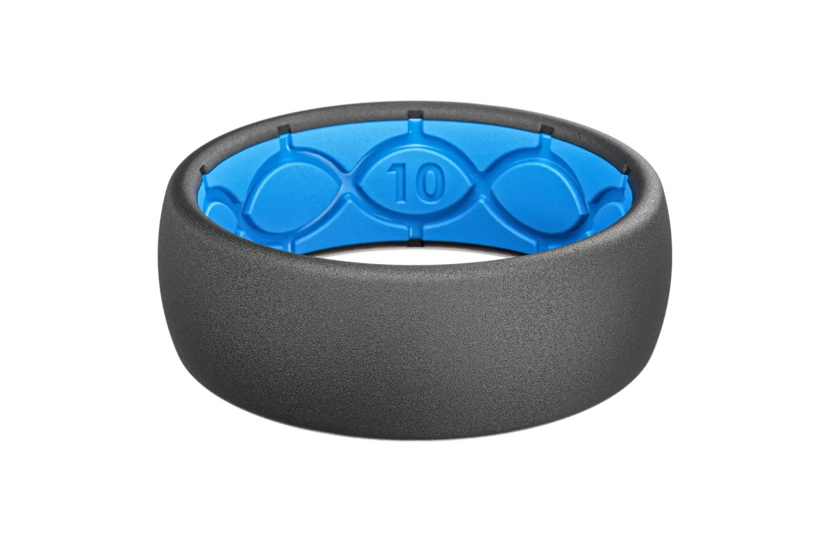 Solid Deep Stone Grey Ring