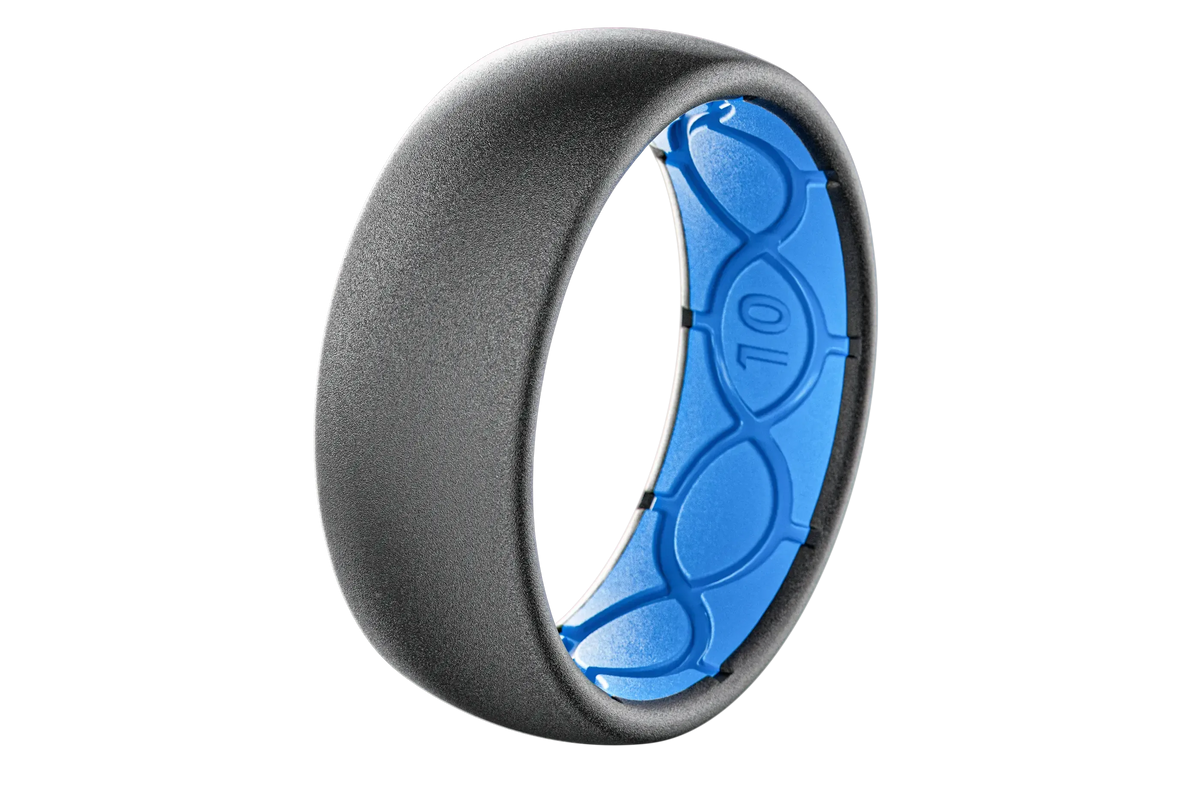 Solid Deep Stone Grey Ring