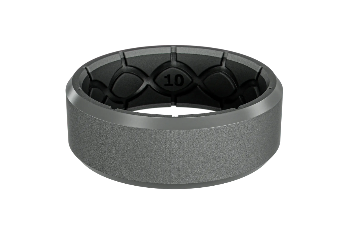 Zeus Edge Deep Stone Grey Ring
