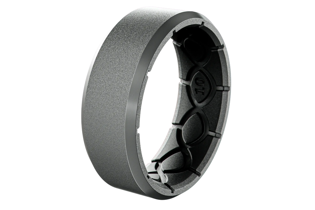 Zeus Edge Deep Stone Grey Ring