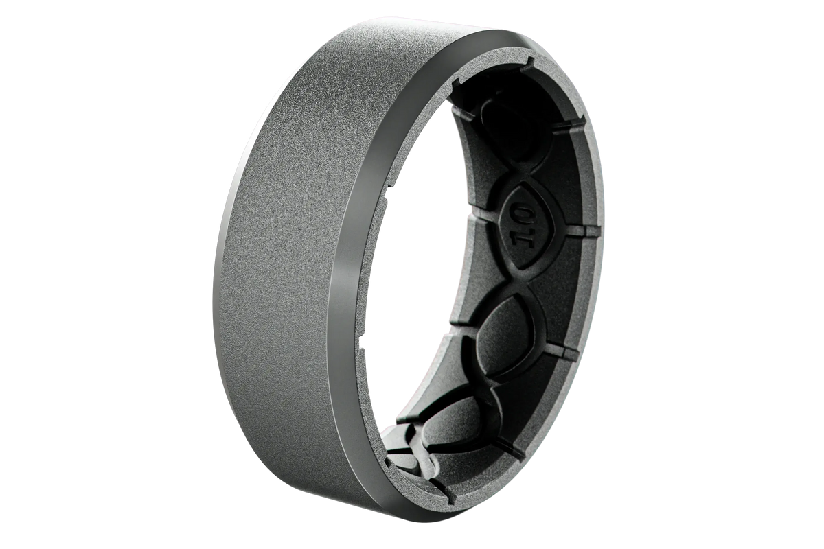 Zeus Edge Deep Stone Grey Ring