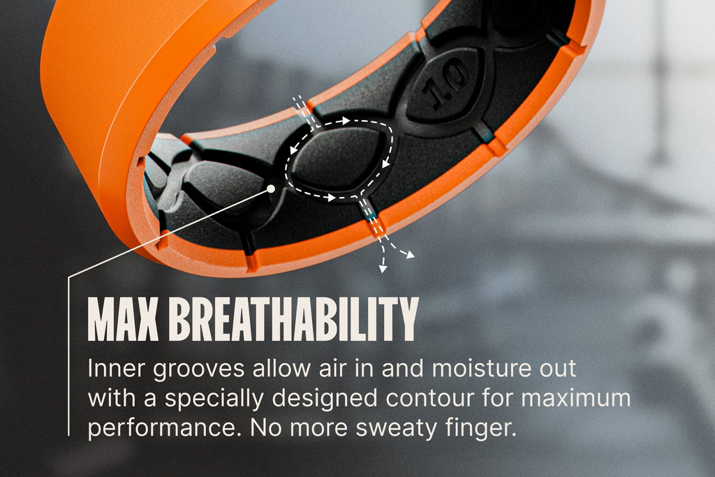 Zeus Edge Blaze Orange Thin Ring