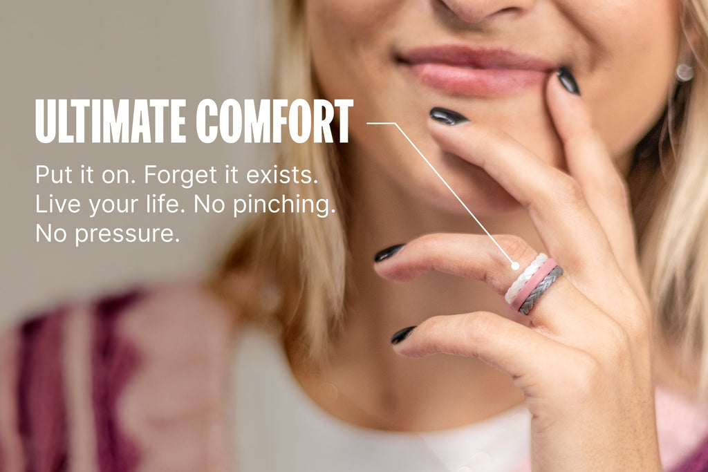 Twilight Blossom Thin Ring